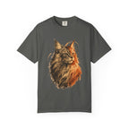 Majestic Maine Coon Cat T-Shirt — Artistic Portrait Tee for Cat Lovers