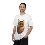 Majestic Maine Coon Cat T-Shirt — Artistic Portrait Tee for Cat Lovers