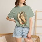 T-Shirt — "I Will Walk With You Forever" Hand-in-Paw Memorial Design
