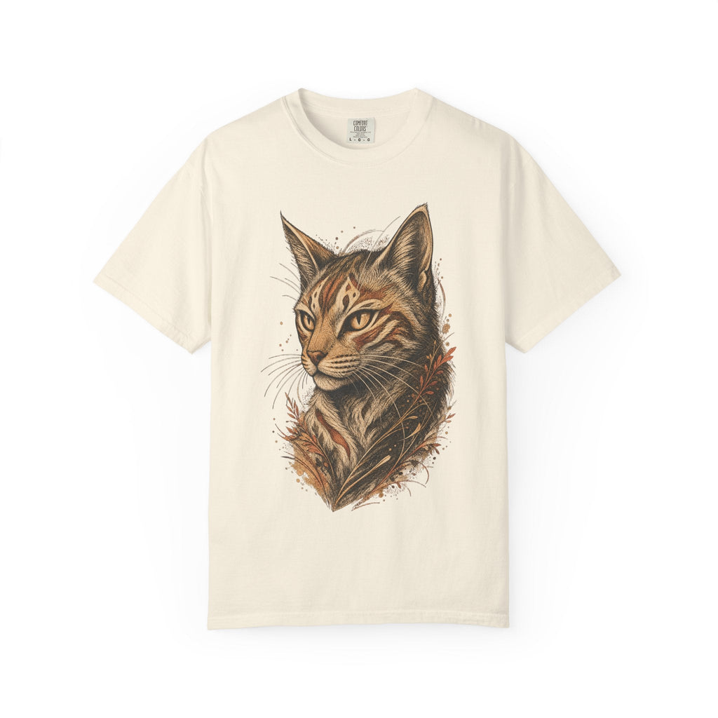 Cat Portrait T-Shirt — Realistic Tabby Illustration Tee