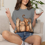 Cat Squad T-Shirt — Cute Cartoon Cat Family Graphic Tee