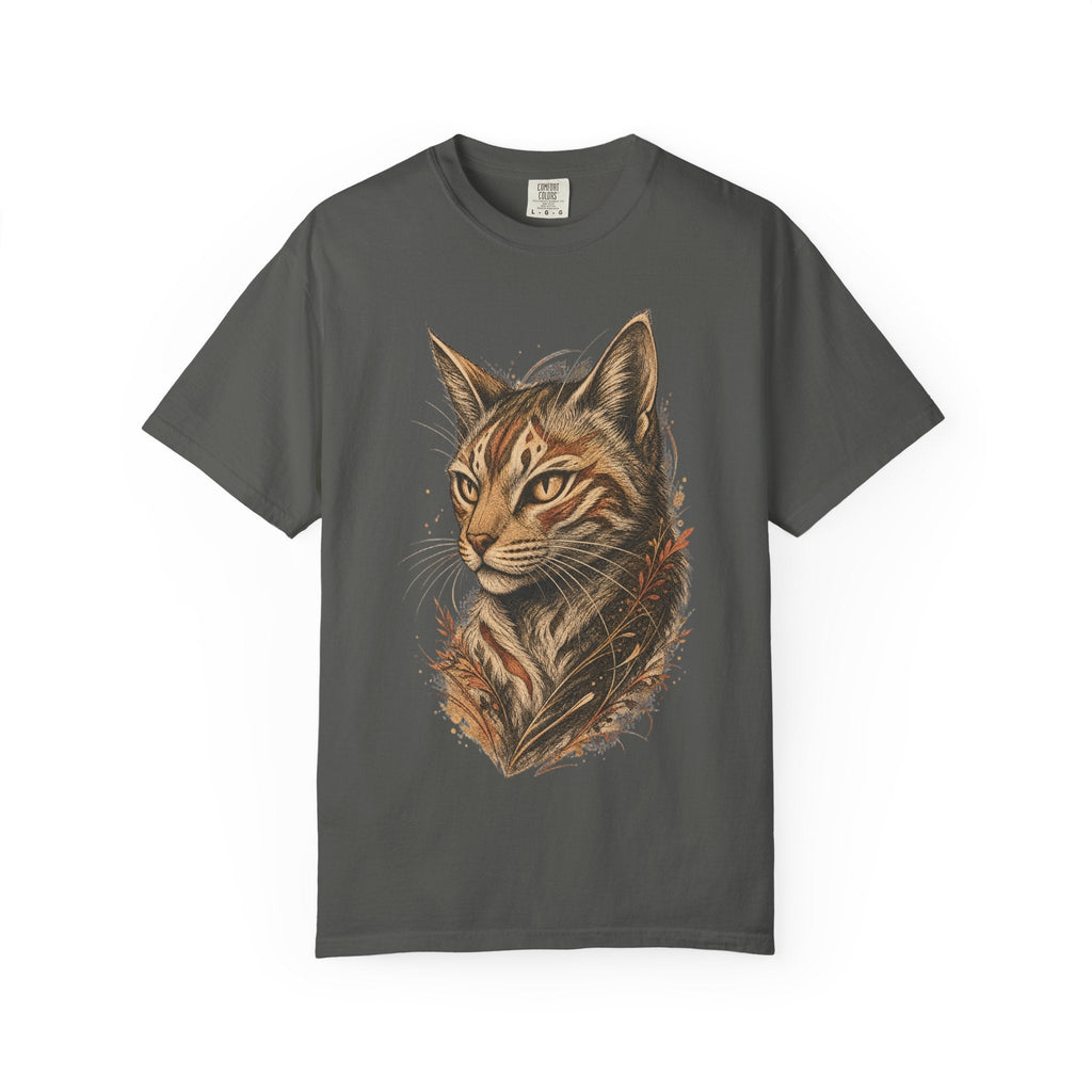 Cat Portrait T-Shirt — Realistic Tabby Illustration Tee