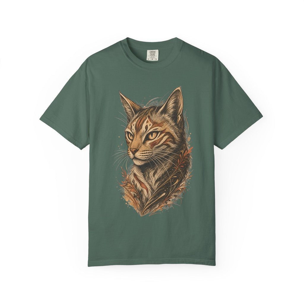 Cat Portrait T-Shirt — Realistic Tabby Illustration Tee