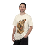 Happy Dog Portrait T-Shirt — Playful Paw Print Graphic Tee for Dog Lovers