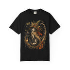 Witch Cat T‑Shirt — Autumn Witch Hat Cat Illustration