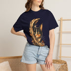Cat Peek T-Shirt — Calico Cat Artistic Portrait Tee