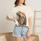 T-Shirt — Gentle Petting Rescue Dog Portrait Tee