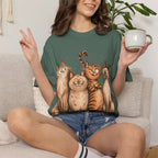 Cat Squad T-Shirt — Cute Cartoon Cat Family Graphic Tee