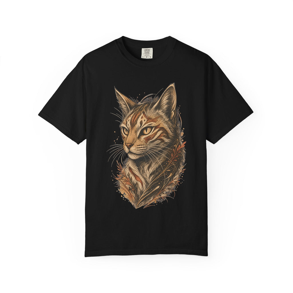 Cat Portrait T-Shirt — Realistic Tabby Illustration Tee