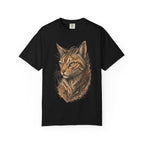 Cat Portrait T-Shirt — Realistic Tabby Illustration Tee