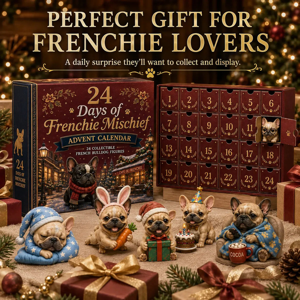Frenchie Kalender | 24-daagse adventskalender
