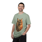 Majestic Maine Coon Cat T-Shirt — Artistic Portrait Tee for Cat Lovers