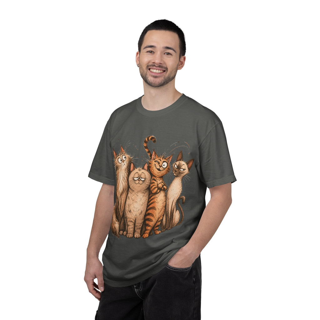 Cat Squad T-Shirt — Cute Cartoon Cat Family Graphic Tee