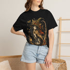 Witch Cat T‑Shirt — Autumn Witch Hat Cat Illustration