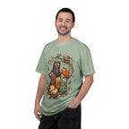 Cat Family Woodland Tee — Cute Autumn Cats Illustration T-Shirt