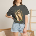 T-Shirt — "I Will Walk With You Forever" Hand-in-Paw Memorial Design