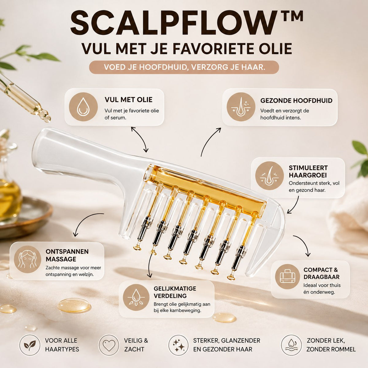 ScalpFlow™ – Vulbare Hoofdhuid Massagekam