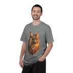 Majestic Maine Coon Cat T-Shirt — Artistic Portrait Tee for Cat Lovers