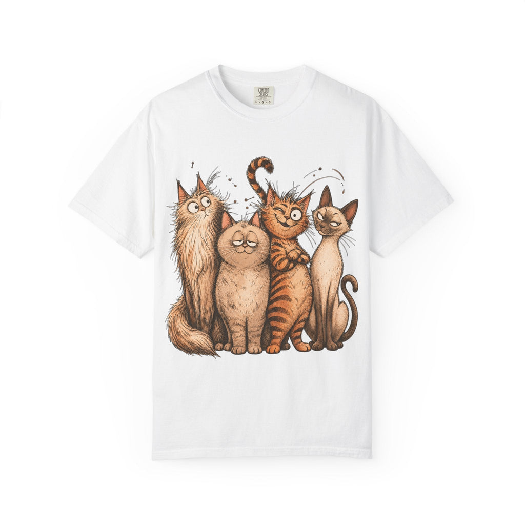 Cat Squad T-Shirt — Cute Cartoon Cat Family Graphic Tee
