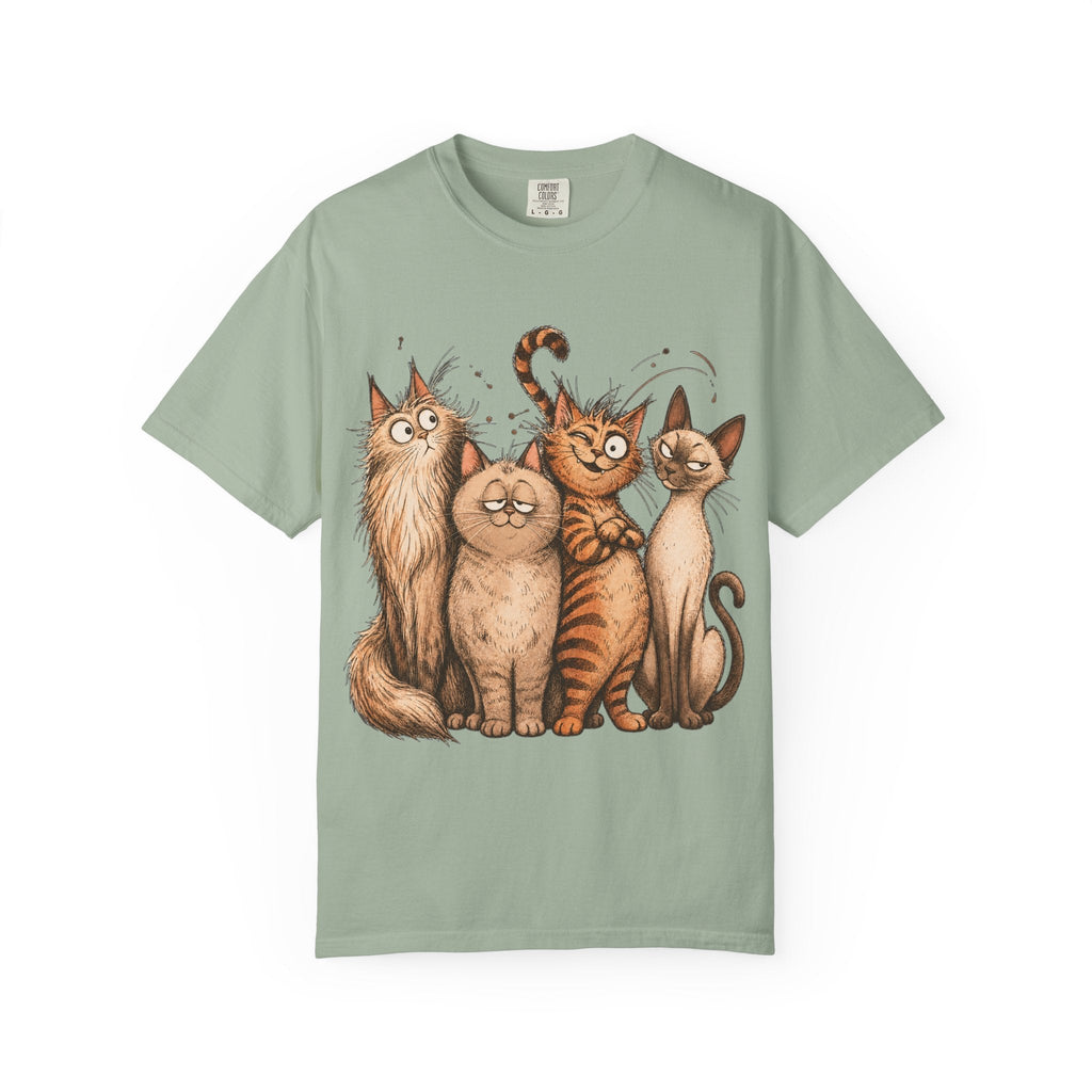 Cat Squad T-Shirt — Cute Cartoon Cat Family Graphic Tee