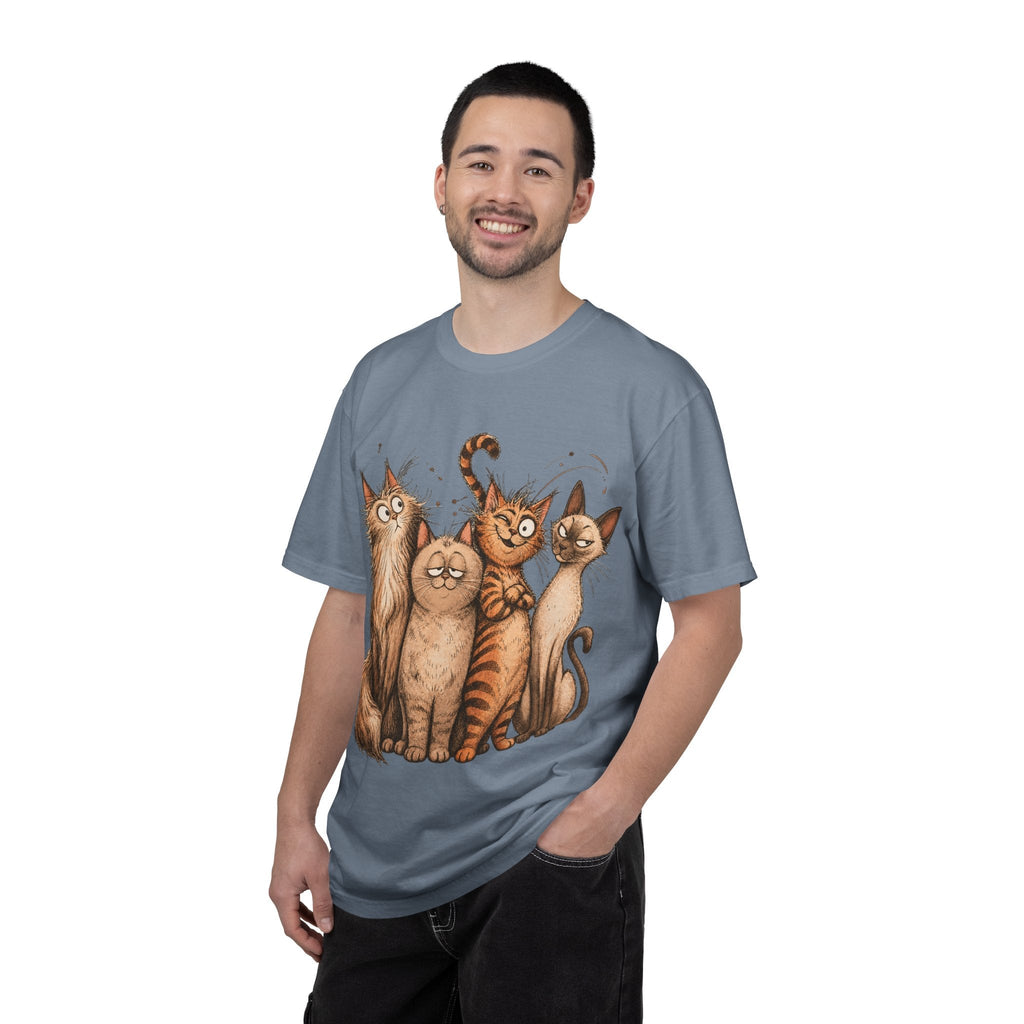 Cat Squad T-Shirt — Cute Cartoon Cat Family Graphic Tee