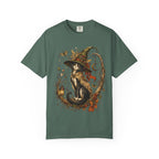 Witch Cat T‑Shirt — Autumn Witch Hat Cat Illustration