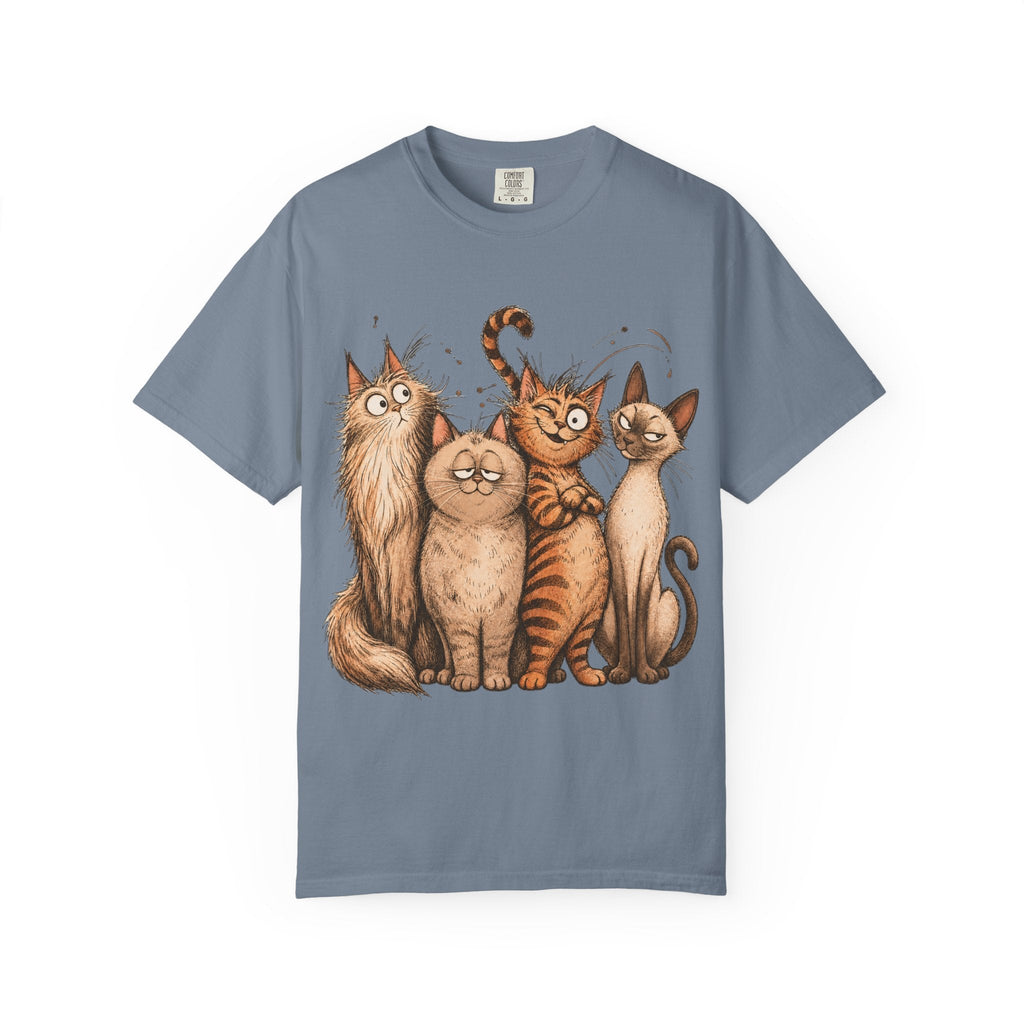 Cat Squad T-Shirt — Cute Cartoon Cat Family Graphic Tee