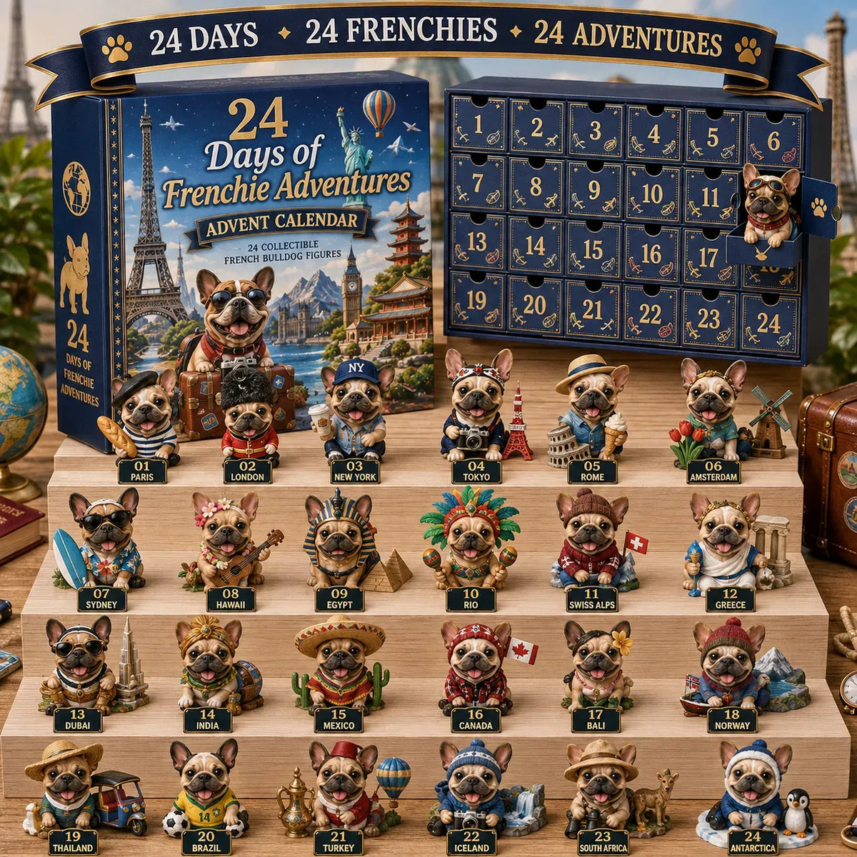 Frenchie Kalender | 24-daagse adventskalender