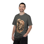 T-Shirt — Gentle Petting Rescue Dog Portrait Tee