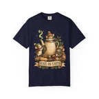 Peace on Earth Christmas T-Shirt — Vintage Holiday Tea & Mouse Illustration