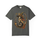 Witch Cat T‑Shirt — Autumn Witch Hat Cat Illustration