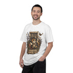 Cozy Cat Nook T-Shirt — Sleeping Cat with Tea & Lavender Graphic