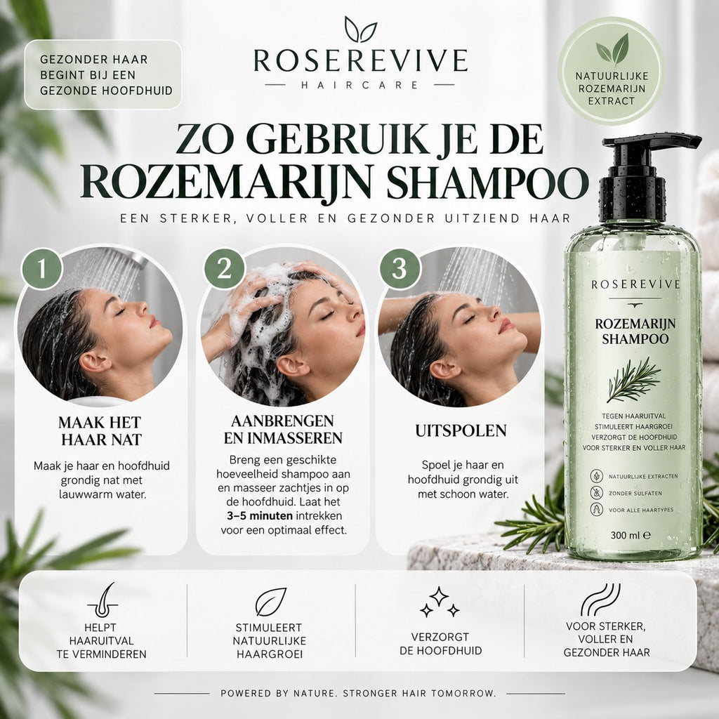 Roserevive™ | Rosemary Keratin Shampoo - 100 ml per fles
