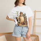 Peace on Earth Christmas T-Shirt — Vintage Holiday Tea & Mouse Illustration
