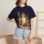 Peace on Earth Christmas T-Shirt — Vintage Holiday Tea & Mouse Illustration