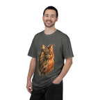 Majestic Maine Coon Cat T-Shirt — Artistic Portrait Tee for Cat Lovers