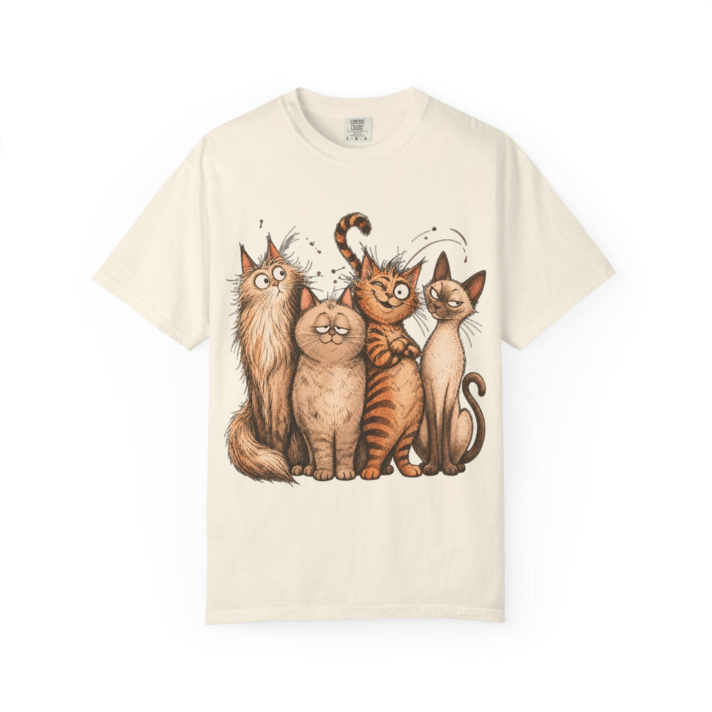 Cat Squad T-Shirt — Cute Cartoon Cat Family Graphic Tee