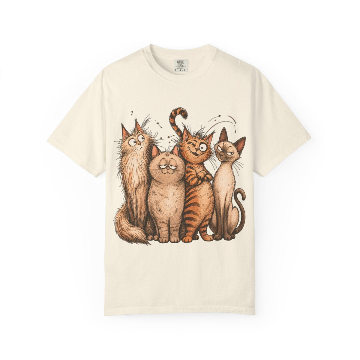 Cat Squad T-Shirt — Cute Cartoon Cat Family Graphic Tee