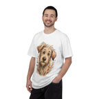 Happy Scruffy Dog T-Shirt — Cute Paw Print Portrait Tee