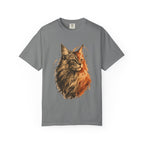 Majestic Maine Coon Cat T-Shirt — Artistic Portrait Tee for Cat Lovers