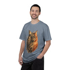 Majestic Maine Coon Cat T-Shirt — Artistic Portrait Tee for Cat Lovers