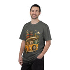 Cute Cats Road Trip T-Shirt — Vintage Camper Van Graphic