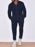 Dante Casual Long Sleeve Linnen Set