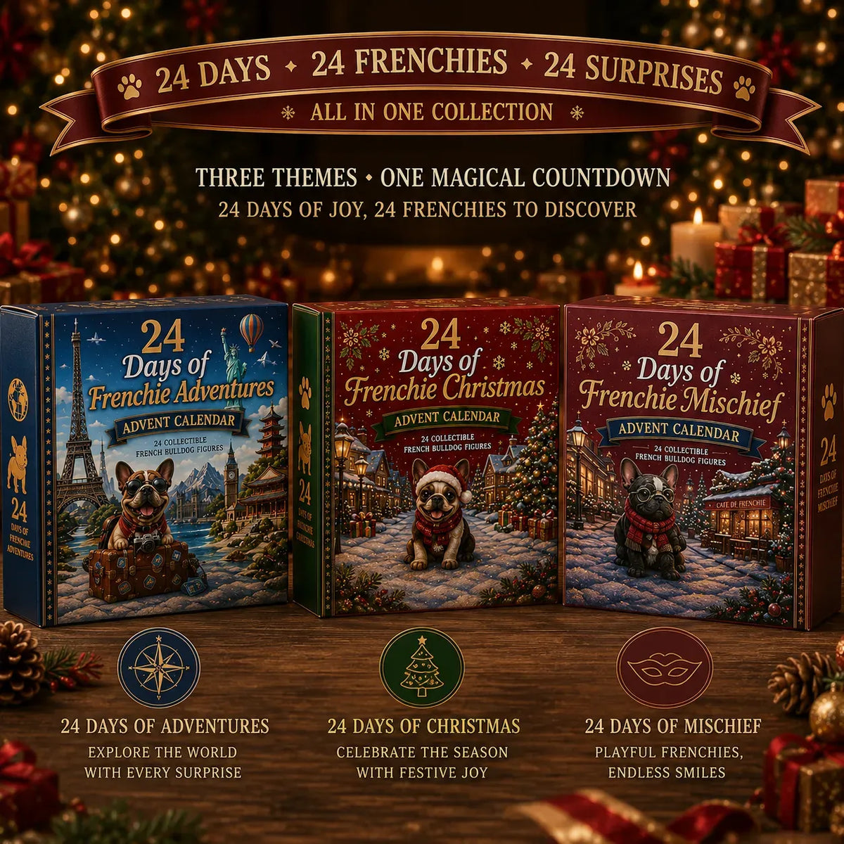Frenchie Kalender | 24-daagse adventskalender
